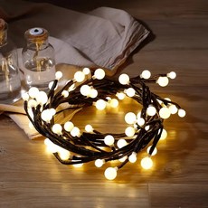 USB 48 LED 브랜치 조명 8 가지 모드 구부릴 수 있는 등나무 디자인 실내 장식 크리스마스 파티 정원, 1개