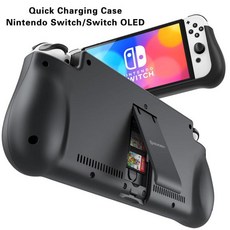 NEWDERY 닌텐도 스위치 LCD 및 스위치 OLED 백업 충전기 케이스 PD 고속 충전 외부 배터리 스테이션용 보조배터리 10000mAh, 1개