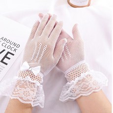 톡톡창고 망사 레이스 uv차단장갑 운전장갑 얇은장갑 스마트터치 미끄럼방지 손등 햇빛차단 여름 - 이미지 3