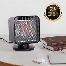 [공식판매처] 따솜 프리미엄 3초 초고속 발열히터 좌우 회전 타이머 설정 기능, 컴파인 블랙