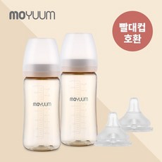 모윰 [모윰] PPSU 노꼭지 올인원 젖병 270ml 2팩+젖꼭지(2ea) - 데이지 에디션, 상세 설명 참조, 3단계