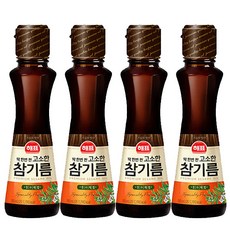 해표 고소한 참기름 110ml, 4개