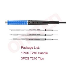 T210/t115를 가진 AIXUN T3B 똑똑한 납땜 stantion는 BGA 칩을위한 용접 철 끝을 취급한다 SMD 널 정밀도 수선, 04 T210 Handle 3 Tips