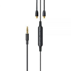 Shure RMCE-UNI 분리형 SE 이어폰용 원격 마이크 범용 통신 케이블 - 3.5mm 커넥터 50인치 길이 통화 음성 프롬프트 Apple & Android 기기의 볼륨/