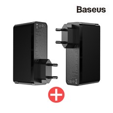 샤오미 Baseus GaN2 PRO 1200W 고속충전기 유럽버전/ 중국버전, 유럽버전, 블랙+블랙