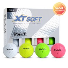 [VOLVIK] 볼빅 XT 소프트 3피스 우레탄 컬러 골프공, 볼빅 XT 소프트_컬러 1더즌, 3개, 3개 - 3피스우레탄