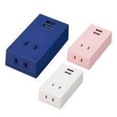 SMART TAP(스마트 탭)2USB+2AC네이비·Y02FS400NV2U인기 혼자 가족 생활 송료 무료 생활 잡화 유행, 1, 1