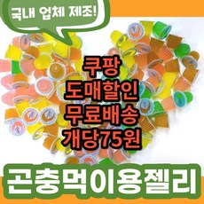  청암앤 곤충젤리 곤충먹이 사슴벌레 장수풍뎅이 젤리 500개 묶음 벌크 도매가, 1세트 