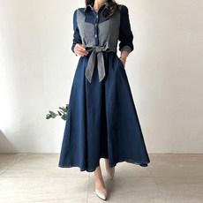데님롱원피스