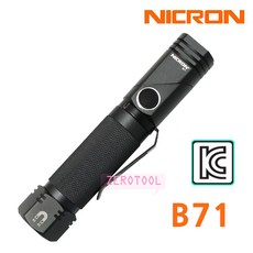 니크론 LED 후레쉬 B71 C형 USB충전, 1개