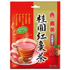 義美 桂圓紅棗茶, 15g, 12包, 1袋