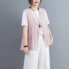 GD빅사이즈 여성 레트로 여름 조끼
