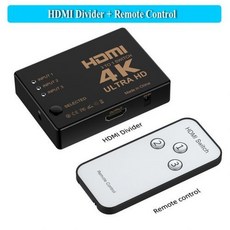 [해외] 4 K2 K1080 P HDMI 분배기 3 입력 1 출력 포트 허브 HDMI 비디오 스위치 스위처 디스플레이 DVD HDTV FOR XBOX PS3 PS4, Type 1 OTHERS