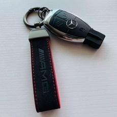 벤츠 AMG BENZ 알칸타라 키홀더 키링, 3.AMG 블랙레드