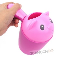 그냥도냥 뚜껑달린 목욕 바가지 유아용품 유아목욕용품, 블루