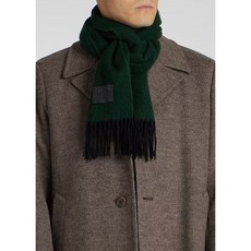 Paul Smith Solid color cashmere blend scarf 230425 EC Dark Green