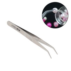 정밀 핀셋 네일아트 쪽집게 굴곡형, 일자형, 1개