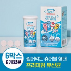 어린이유산균 유기농부원료 장건강 미니특공대 닥터츄어블 장인정신