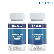 닥터아돌 마그네슘+ 국내산 쌀발효 해조칼슘 농축액 영양제 눈떨림 Dr.Adol+ magnesium, 닥터아돌 마그네슘 x 2개