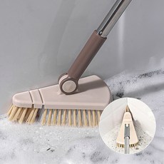 심플로우 삼각헤드 화장실 욕실 바닥 청소솔, 1개, 베이지