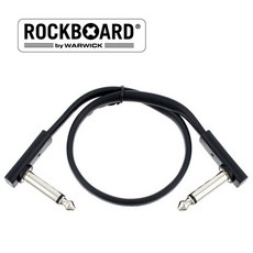 RockBoard 락보드 이펙터케이블 플랫 패치케이블 블랙 20cm, 1개