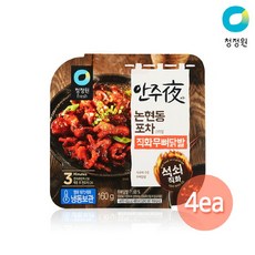 안주야 청정원 논현동 직화무뼈닭발160gX4, 160g, 4개