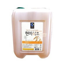 청정원 현미식초 18L 대상 대용량 말통식초 식자재, 1개