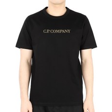 디몬트 23 S/S CP컴퍼니 남성 레터링 자수 로고 반팔(블랙) 14CMTS156A 006499W 999