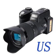 24 배 광학 줌 HD 디지털 카메라 폴로 D7100 33 만 화소 자동 초점 전문 DSLR 비디오 카메라 야외 3 렌즈, 7) D7100 US - With 8G SD Card