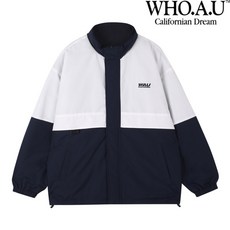 후아유 [NC충장] 리버서블 웜업 바람막이 WHJJB1111U59NAVY >양면 착용< 꽃샘추위까지 입기좋은 남성 여성 봄가을 간절기에 가볍고 포근한 오버사이즈 점퍼