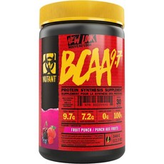 Mutant BCAA 9.7 Supplement BCAA Powder with 미분화 Amino Energy Support Stack 348g - Tropical Mango, 1개