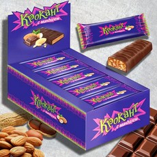 Шоколад Krokant с миндалем и арахисом, 25 шт по 28 г
