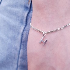 실버이니셜팔찌