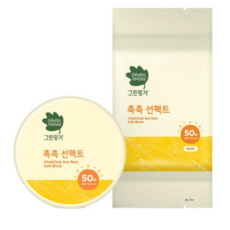 그린핑거 촉촉 선팩트 SPF50+ PA++++ 16g + 리필 16g, 4세트