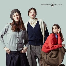 [비버리힐스폴로클럽] 24FW 울블렌디드 니트 자켓 여성 2종