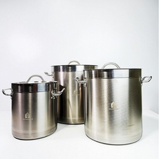 영그린 304 스테인레스 곰솥냄비, 소(W 200mm x H 200mm), 1개, 실버