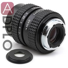 25mm f1.4 CCTV C 마운트 렌즈 + C-Micro M4/3 NEX /N1 /Pentax Q /Fuji / EF M M2 어댑터 슈트(펜탁스 카메라 + 렌즈 캡용), C 입, 넥스, 1개