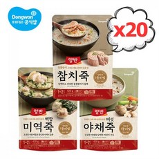 동원 양반 파우치죽 420g 20개, 선택/03.미역죽x20개