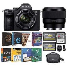 Sony Alpha a7 III Mirrorless Digital Camera with Sony 28-70mm OSS Lens and FE 50mm f1.8 Lens Bundle, One Color_One Size, 상세 설명 참조0, 상세 설명 참조0