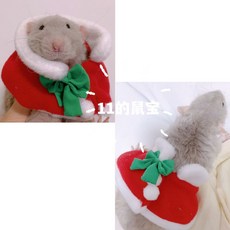 햄스터 옷 고슴도치 다람쥐 키우기 용품 물품 가을 겨울 따뜻한, 크리스마스 망토 스커트 투웨이, 1개