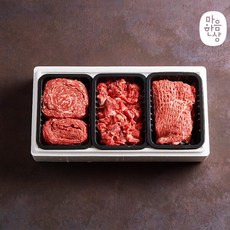 [영주한우] [마음한상]농협 냉장 실속 정육혼합세트2호 (불고기/국거리(양지)/산적) / 1.2kg, 1개