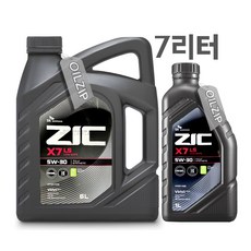 ZIC X7 LS 5W30 6L 1개 +1L 디젤 엔진오일, 2개, @지크 X7 LS 5W30 6L 1개+1L@1개@