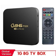 멀티미디어플레이어 HONGTOP WIFI 4K Q96 MAX 스마트 TV 박스 245G 셋톱 안드로이드 100 미디어 플레이어 쿼드 코어, 3) English standard  TV BOX, 1개 - 3840디빅스플레이어