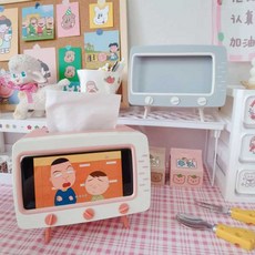 살림일기 레트로TV 각 티슈케이스 & 휴대폰거치대