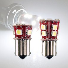 12V-24V 엠프로빔 5050 9발 LED시그널전구, 12V용 14발 더블-블루LED, 1개