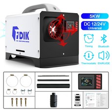 배풍기 FDIK 5000W 자동차 히터 디젤 에어 12V 차고 난방 팬용 주차 홈 RV 용 자율성 스토브, [01] 12V 24V 5000W W-Plus, 01 12V 24V 5000W W-Plus, 01 12V 24V 5000W W-Plus