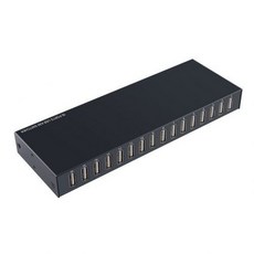 [해외] 16 USB 포트 스위처 PC 키보드 마우스 스위처 셀렉터 박스 컴퓨터 액세서리 PUO88, 상세내용표시, Black