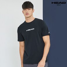 헤드골프 HEAD 19 NEW 남여공용 베이직 티셔츠 나염 블랙