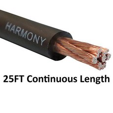 Harmony Audio 4 게이지 4GA 차량용 스테레오 매트 블랙 파워 케이블 앰프