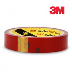 3M 자동차용 폼 양면테이프 회색 20mm 장식품 자동차부착 자동차도장, 1개